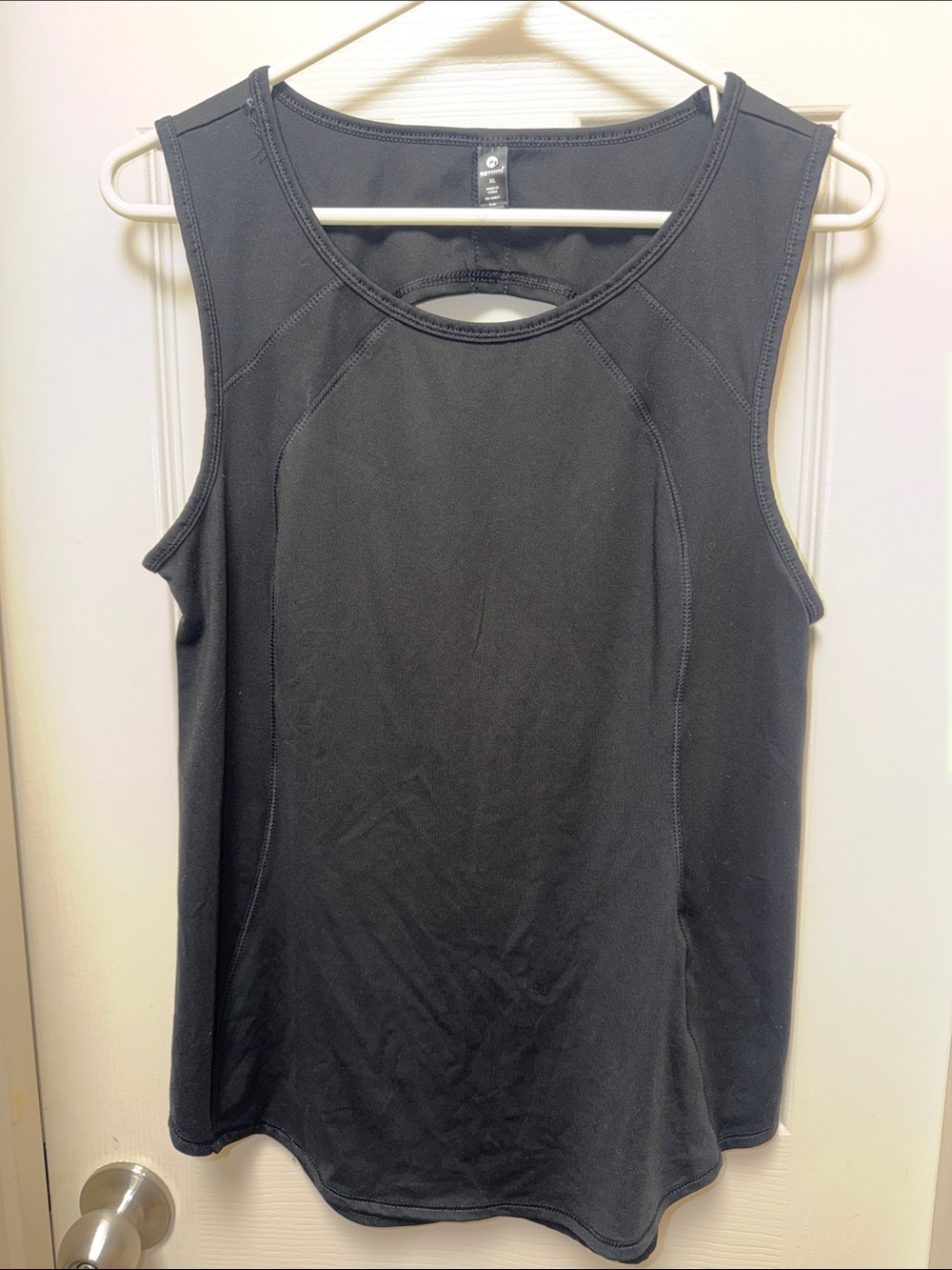 90 Degree By Reflex Black Performance Scoop-Back Tank